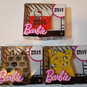 3 Barbie Hello Kitty Tank tops, Sanrio.